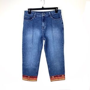Boston Proper Capris Jeans Size 14 High Rise